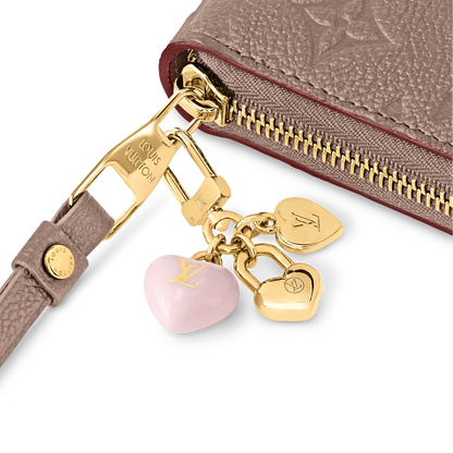 Micro Charms LV Heart Key Holder