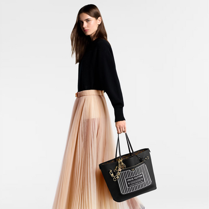 Puzzle Flower Monogram Keyring