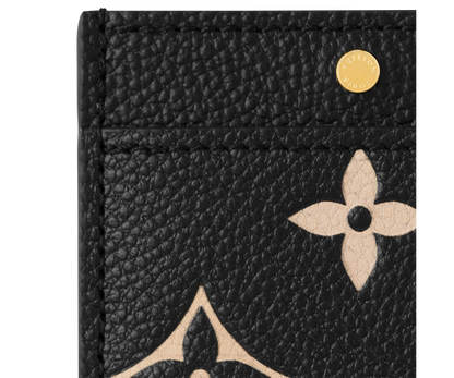 Bicolor Monogram Empreinte Leather Card Holder
