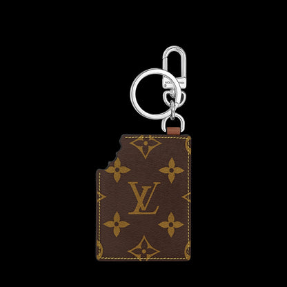 LV Chocolate Bar Key Holder and Bag Charm