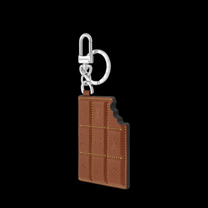 LV Chocolate Bar Key Holder and Bag Charm