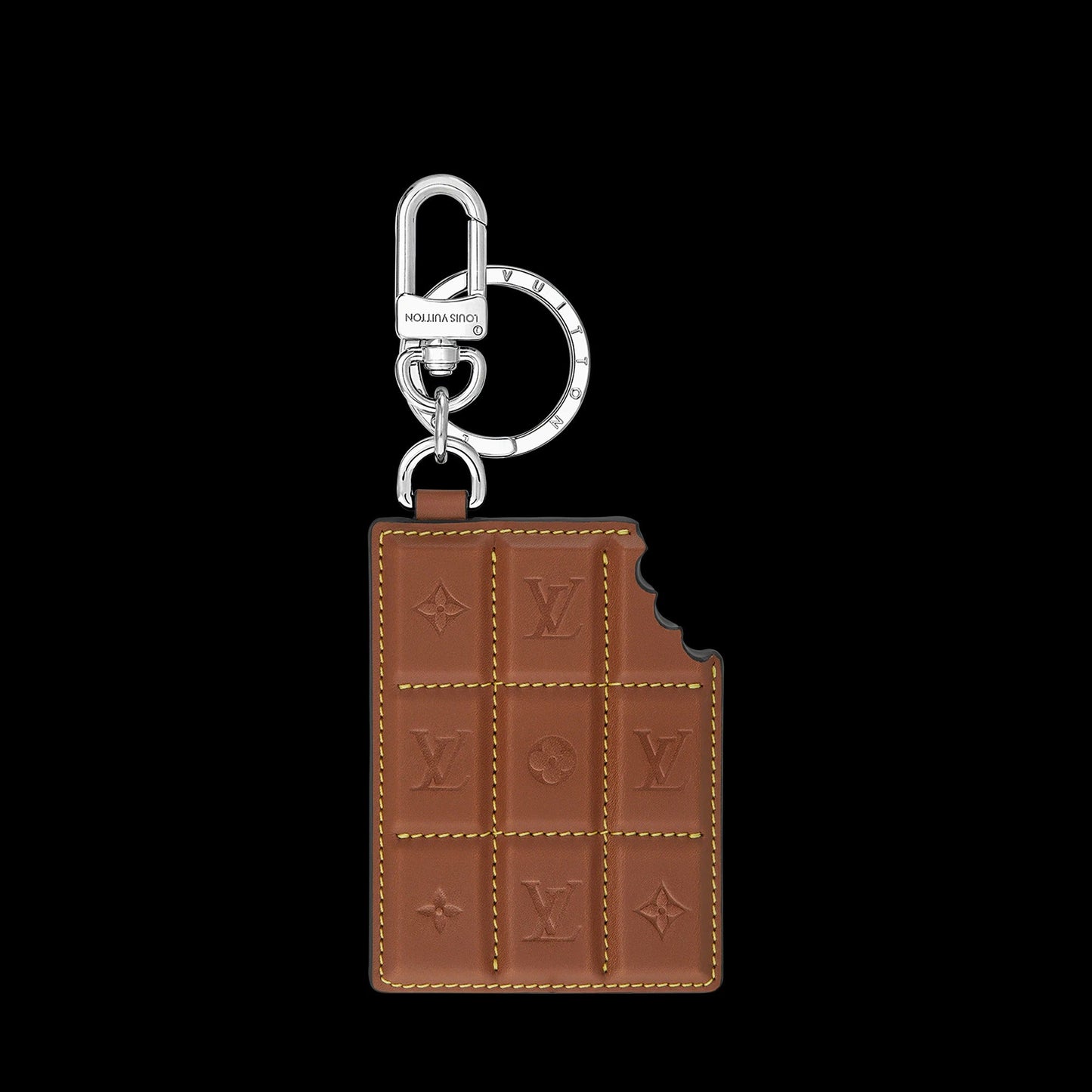 LV Chocolate Bar Key Holder and Bag Charm