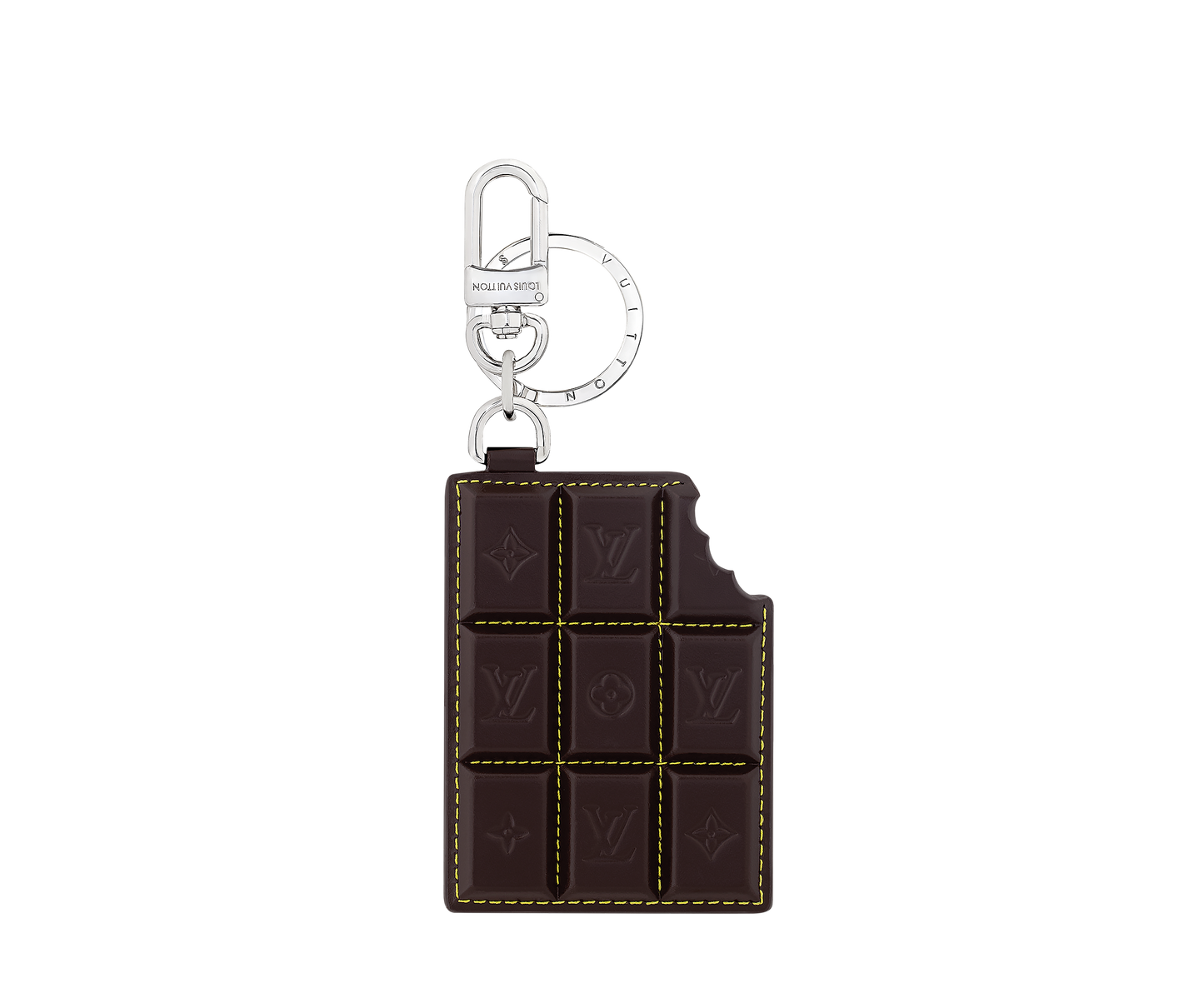 LV Chocolate Bar Key Holder and Bag Charm