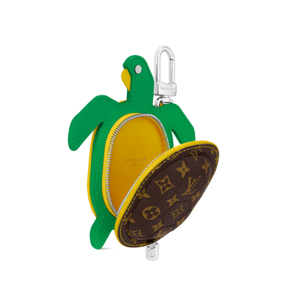 LV Turtle Pouch Bag Charm