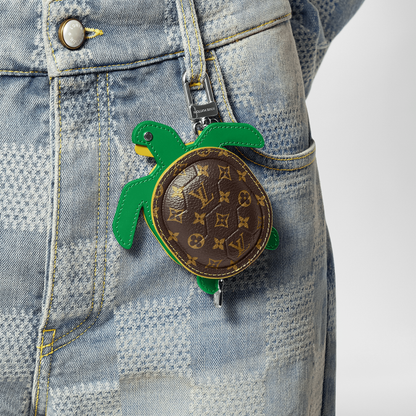 LV Turtle Pouch Bag Charm