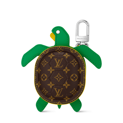 LV Turtle Pouch Bag Charm