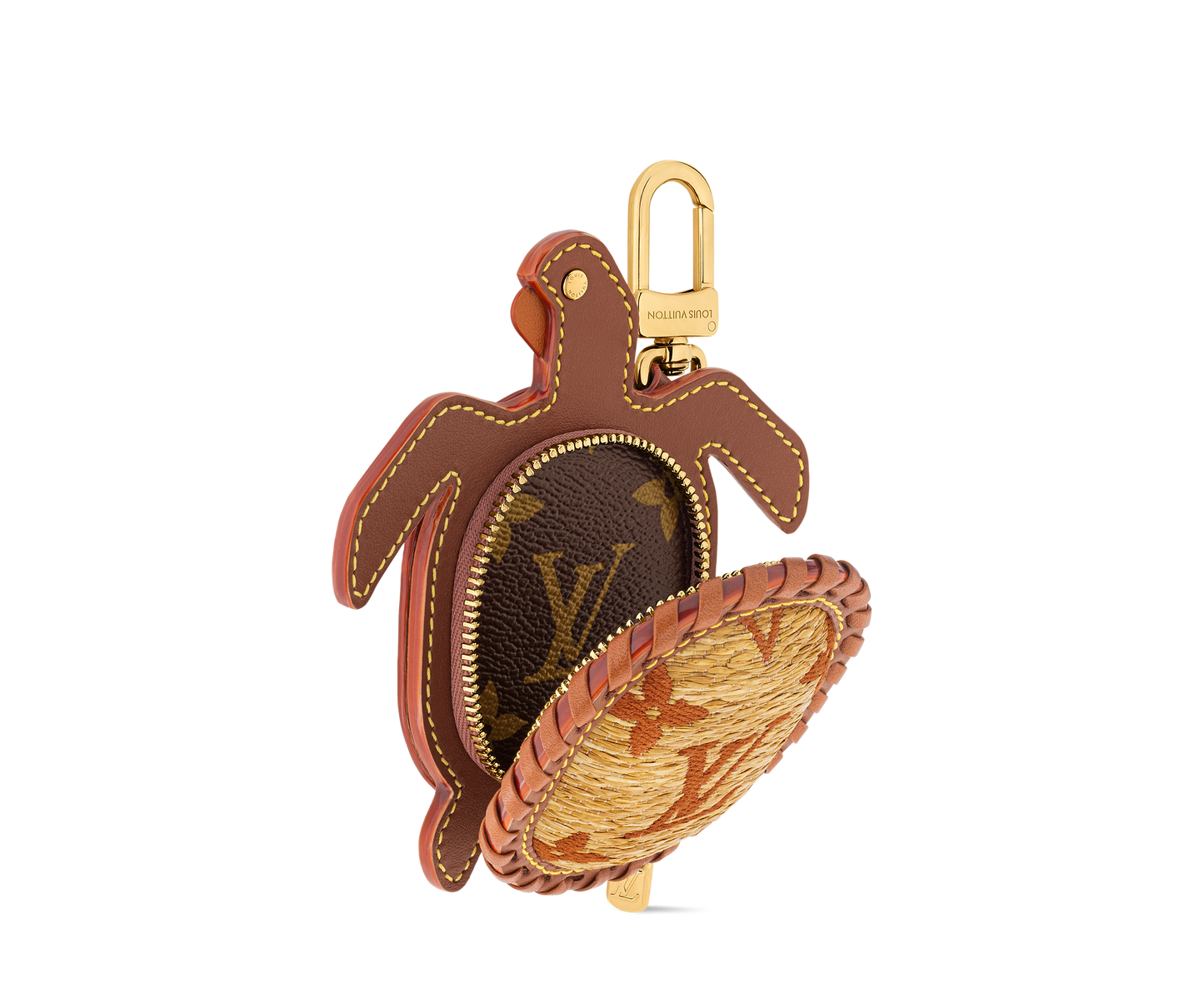 LV Turtle Pouch Bag Charm