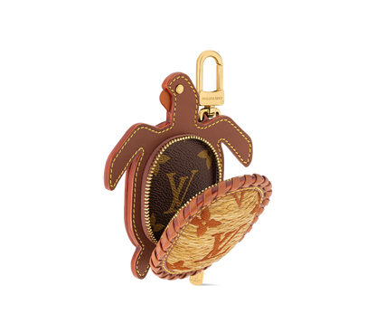 LV Turtle Pouch Bag Charm