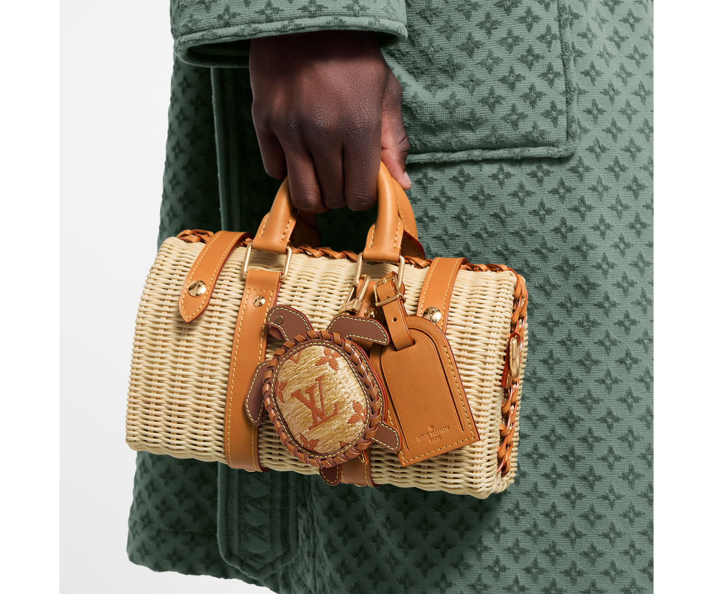 LV Turtle Pouch Bag Charm