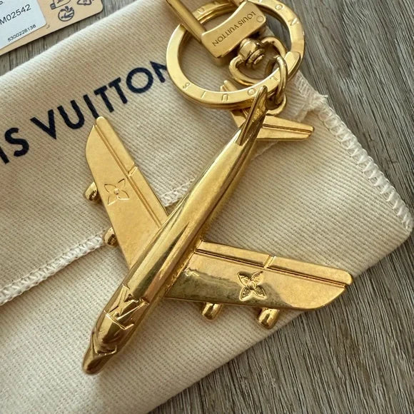 LV Plane Key Holder and Bag Charm