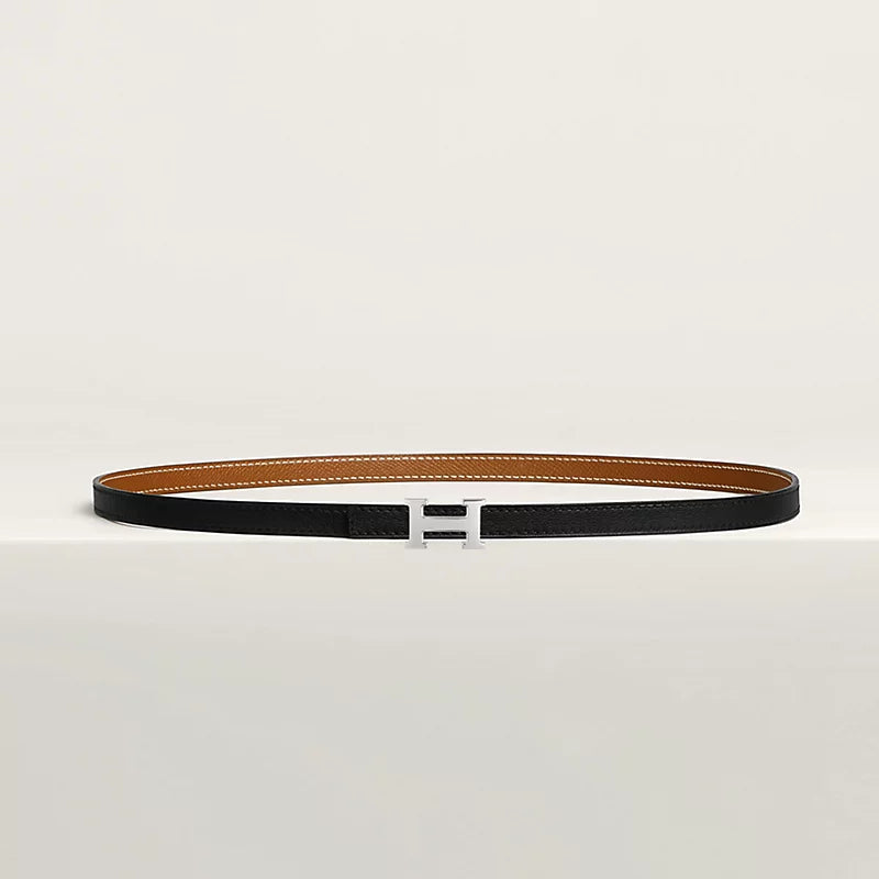 Mini 5382 belt buckle & Reversible leather strap 13 mm