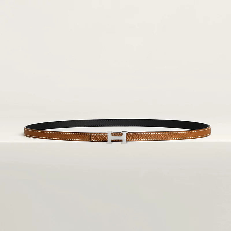 Mini 5382 belt buckle & Reversible leather strap 13 mm