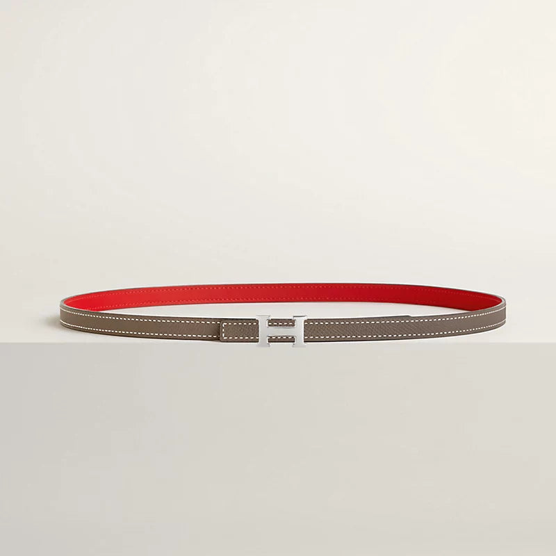 Mini 5382 belt buckle & Reversible leather strap 13 mm