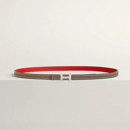 Mini 5382 belt buckle & Reversible leather strap 13 mm