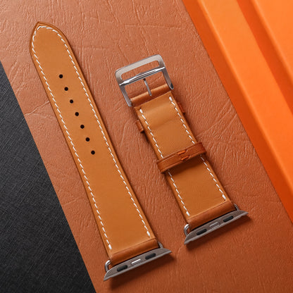 Handcrafted BA09.50 Genuine Leather Strap for Apple Watch and Traditional Watches