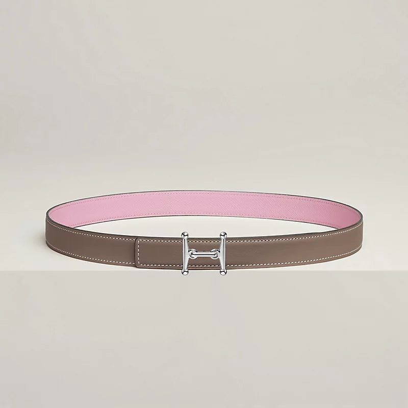 Mors H belt buckle & Reversible leather strap 24 mm