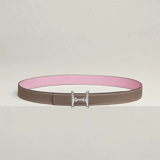 Mors H belt buckle & Reversible leather strap 24 mm