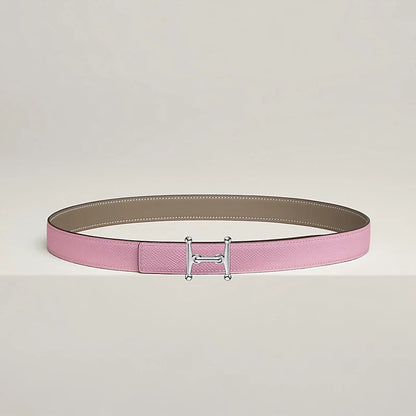 Mors H belt buckle & Reversible leather strap 24 mm