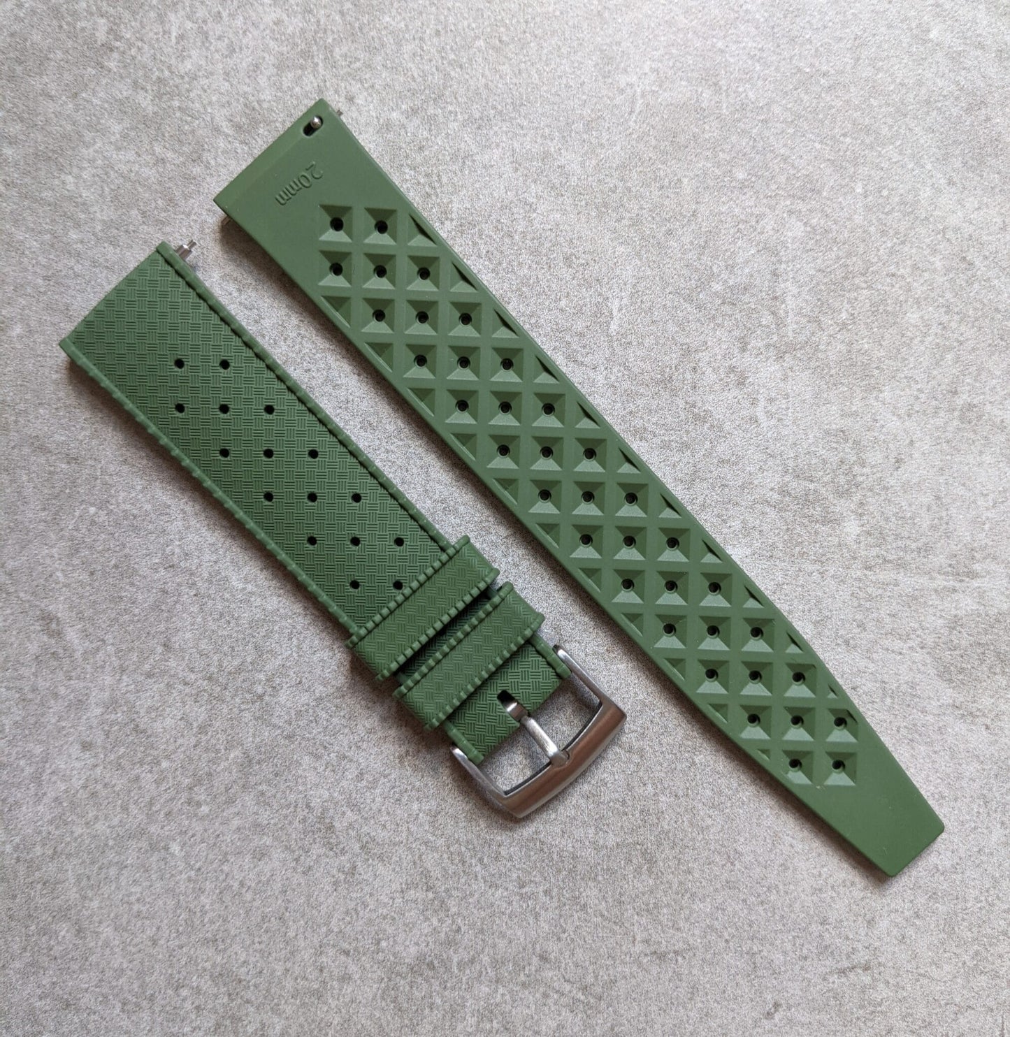 FKM Tropic Rubber Strap - Olive Green