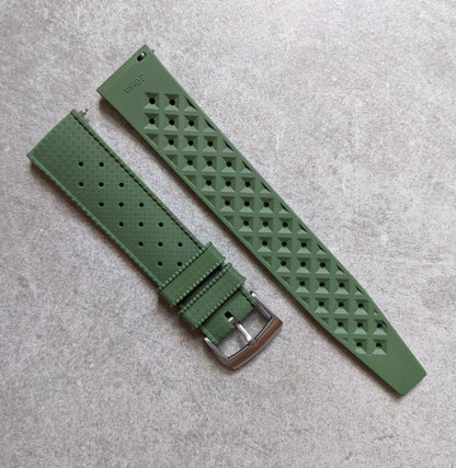 FKM Tropic Rubber Strap - Olive Green