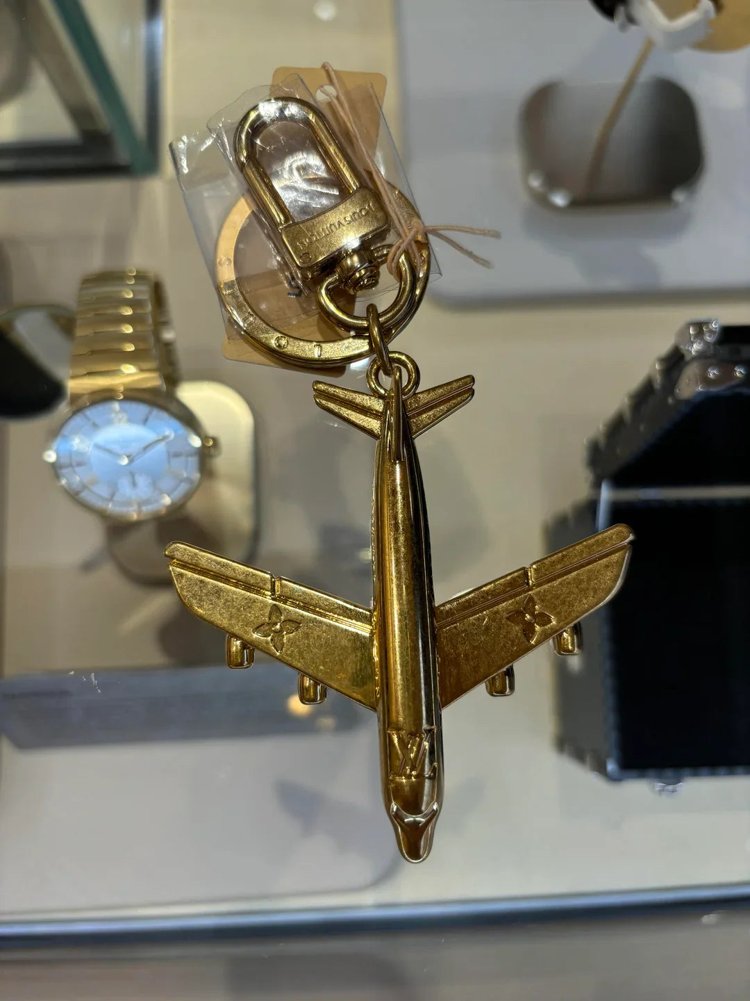 LV Plane Key Holder and Bag Charm