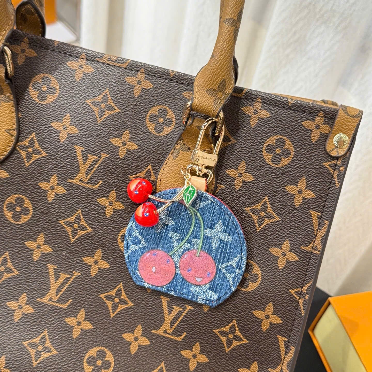 LV Mini Mirror Bag Charm