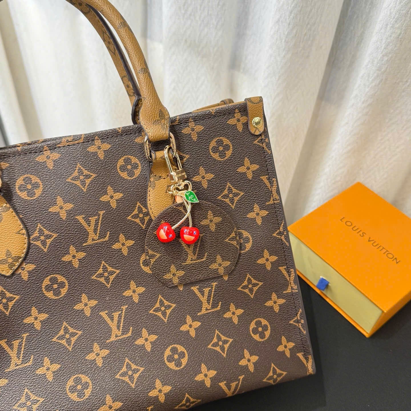 LV Mini Mirror Bag Charm